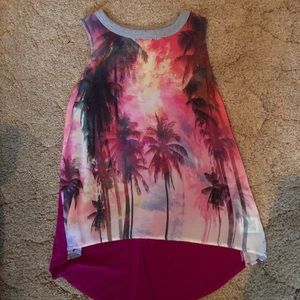 Bongo palm tree printed tank top